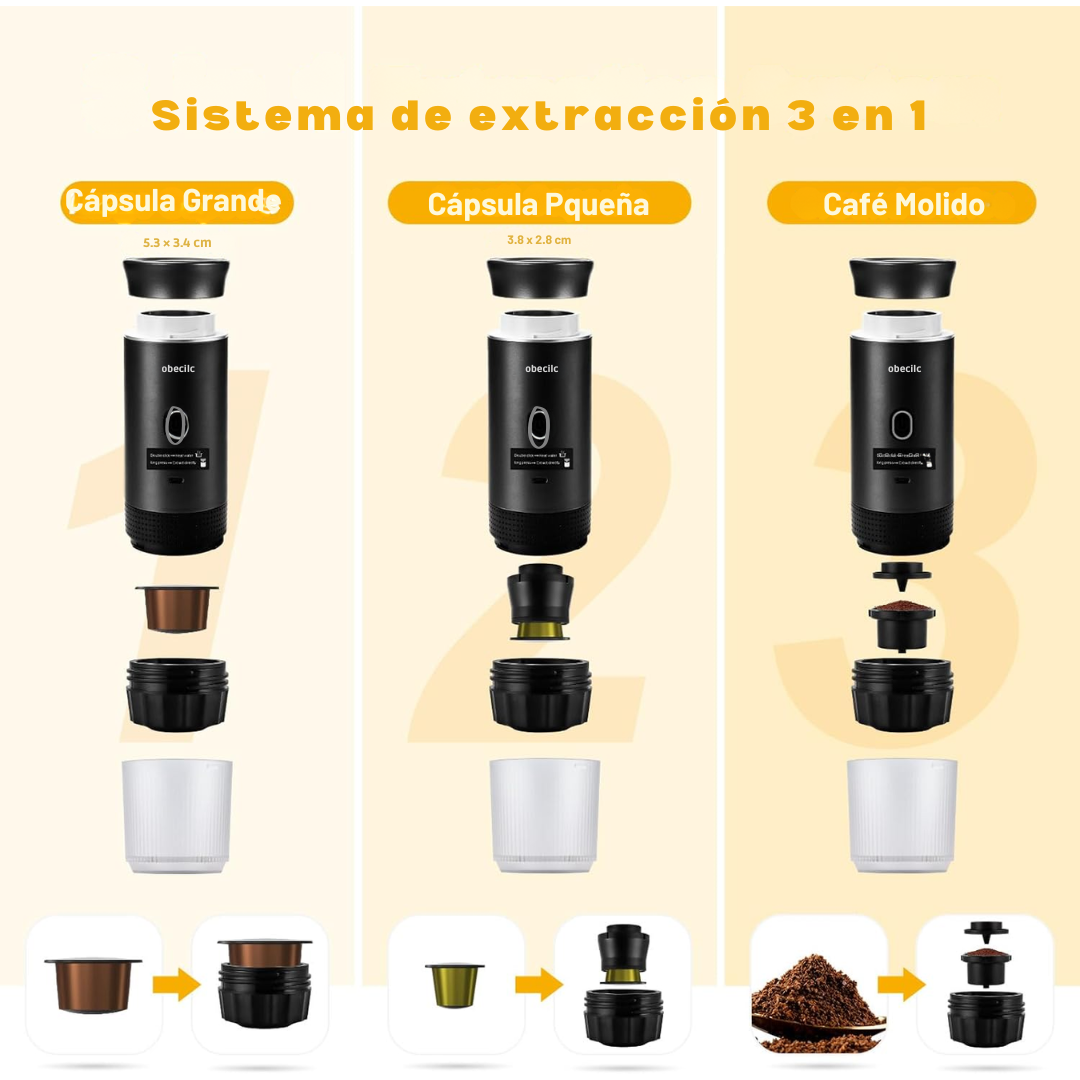 Cafetera Eléctrica Portátil 3 en 1